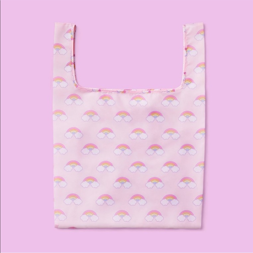 Stoney Clover Lane Pink Mini Rainbows Reusable Tote Bag